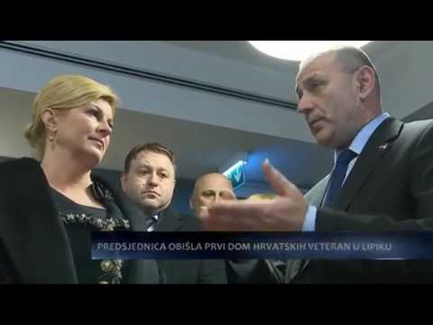SBTV - DNEVNIK - Predsjednica u Domu hrvatskih veterana u Lipiku - 01.03.2017.