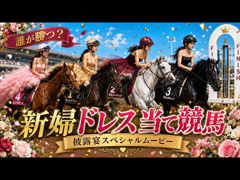 競馬風の結婚式ドレス色当てムービー 第二弾サンプル