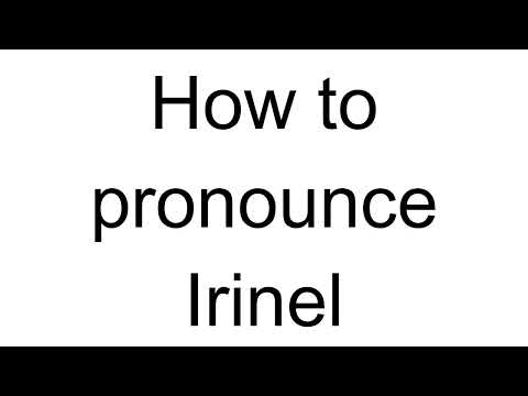 How to Pronounce Irinel (Romanian)