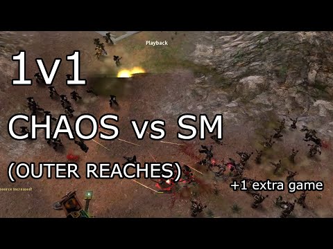 Traitors vs Loyalists! Chaos vs Space Marines, 1v1 on Outer Reaches | Dawn of War: Soulstorm