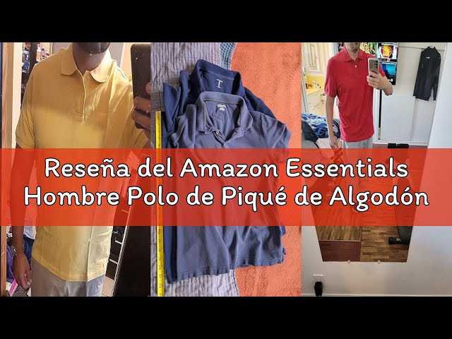 Vídeo relacionado con Amazon Essentials Polo de Piqué de Algodón de Ajuste Entallado Hombre, Azul Marino, L