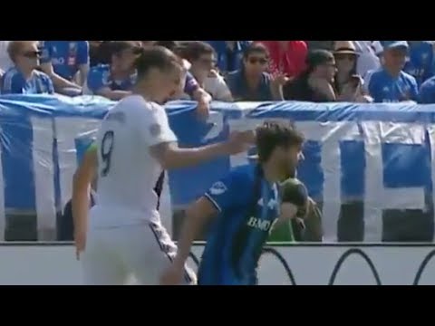 Zlatan Ibrahimovic SLAPS Opponent In the FACE!