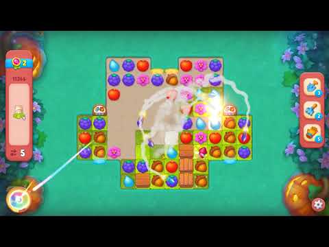 Gardenscapes level 11366 No Boosters Gameplay