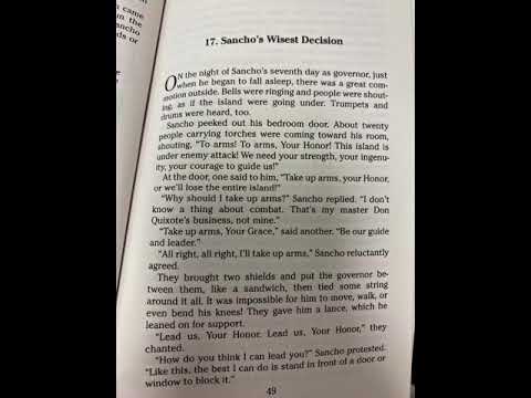 Adventures of Don Quixote Chapter 17: Sancho’s Wisest Decision