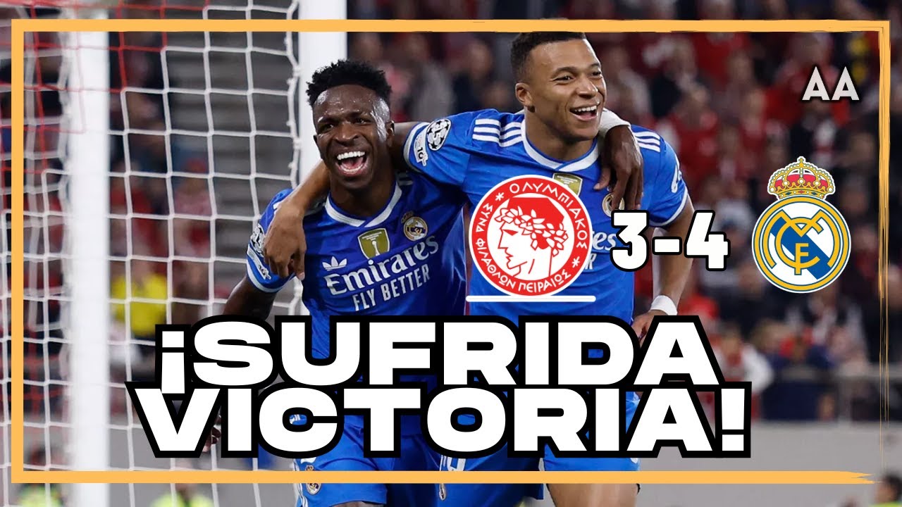 ¡SUFRIDA victoria en Grecia! Real Madrid saco los 3 puntos en una noche mágica para Mbappé