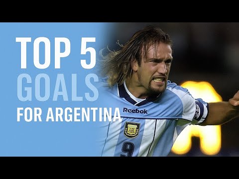 Gabriel Batistuta – TOP 5 Goals for Argentina