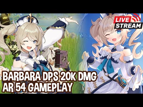 BARBARA DPS (20K DMG) x GANYU GENSHIN IMPACT LIVE NOW