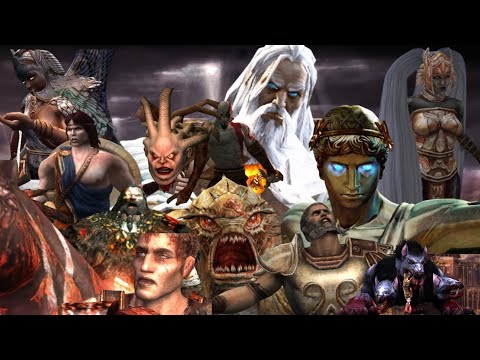 God of War 2 All Bosses (Titan Mode, No Damage)