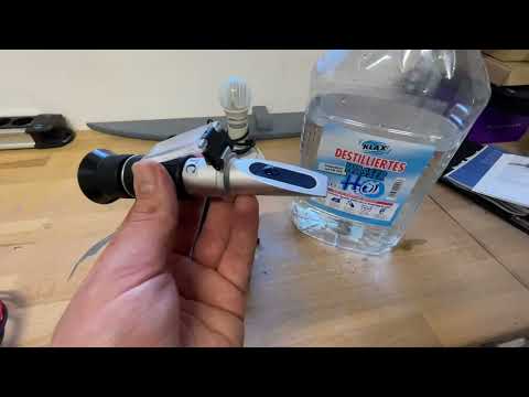 Refraktometer ( Messgerät zur Bestimmung des Brechungsindex) Kalibrieren und benutzen Anleitung