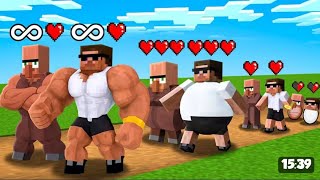 Carry and Doorbin from FAT to STRONGEST in Minecraft..