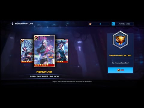 Opening Premium Card Chest & Crafting White Fox Card | Marvel Future Fight