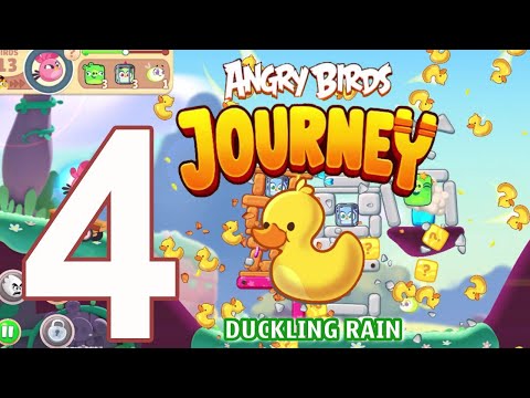 Duckling Rain Booster Unlocked - Angry Birds Journey Levels 36-37 Gameplay Walkthrough (iOS,Android)