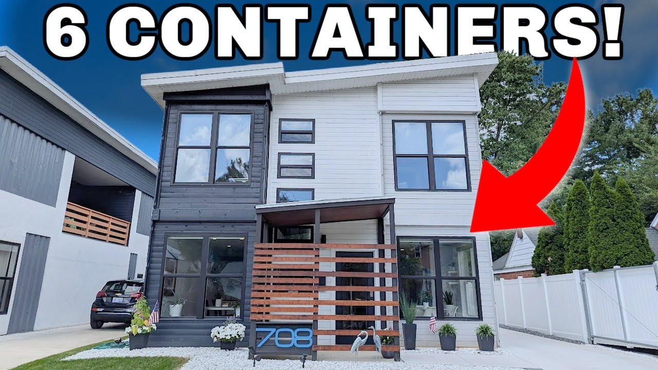 Inside a MASSIVE 6 unit Shipping Container Home Near Detroit, Michigan