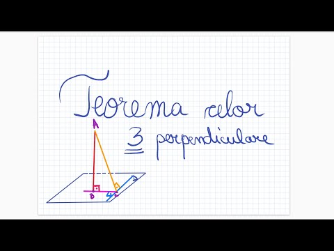 Teorema celor 3 perpendiculare