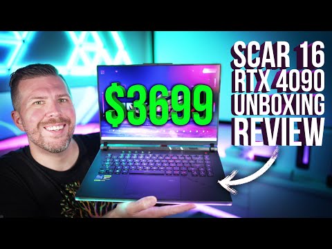 Asus Scar 16 (RTX 4090) Unboxing Review, Benchmarks, Undervolt, Overclock, 10+ Games, Display Test!