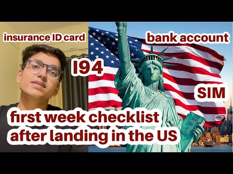 THINGS TO DO AFTER LANDING IN THE US AS AN INTERNATIONAL STUDENT | SIM, I94, INSURANCE, BANK ACCOUNT