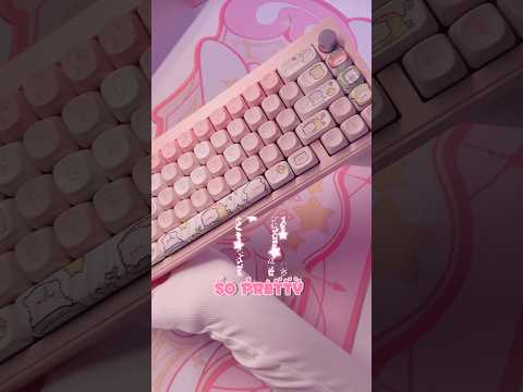 Building a pink keyboard💒🌸 #gaming #aesthetic #unboxing #pc #setup #asmr #kawaii #pink #keyboard