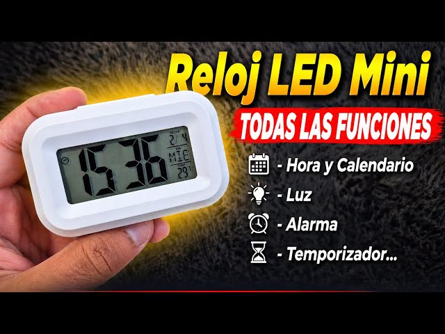 Vídeo relacionado con Reloj Despertador Digital con Pantalla Táctil LCD Grande y Sensor de Temperatura Reloj de Mesa Moderno con 2 Alarmas, Función Snooze, Calendario perpetuo y Luz Nocturna para Hogar u Oficina Blanco