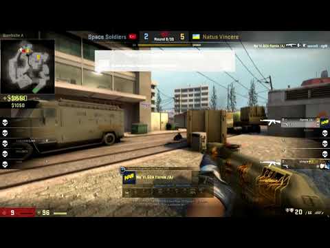 CS:GO POV Demo Na'Vi Flamie (36/21) vs Space Soldiers (de_overpass)