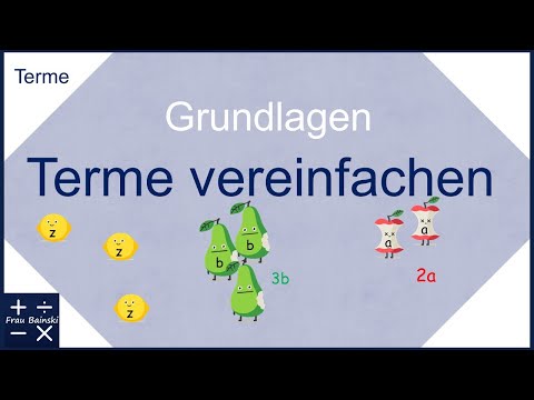 Terme vereinfachen - anschauliche Grundlagen
