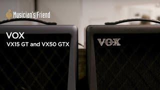 Video thumbnail for VOX VX15 GT and VOX VX50 GTV Guitar Amplifiers - Features, Specifications and Demo by Musician's Friend