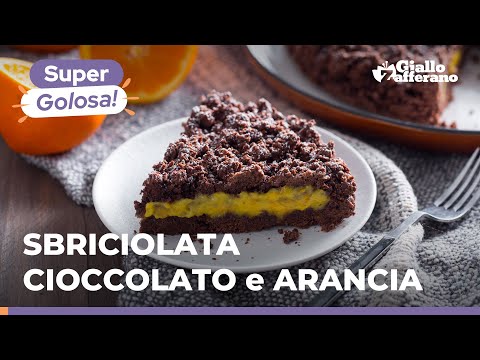 SBRICIOLATA al CIOCCOLATO e CREMA all’ARANCIA – Fantastica e super facile! 😋🍊🍫