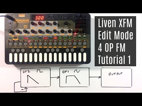 FM Editing Tutorial 1 - The Basics - SONICWARE Liven XFM - Accessible Tutorial