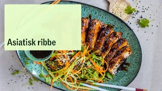 Ribbe med asiatisk glaze