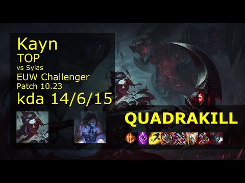 Kayn vs Sylas Top - EUW Challenger 14/6/15 Patch 10.23 Gameplay