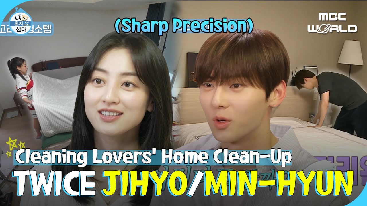 [C.C.] TWICE JIHYO & HWANG MIN-HYUNs Perfectly Organized Home Clean-Up ✨ #HOMEALONE #ILIVEALONE