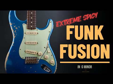 Spicy Funk Fusion Guitar Backing Track in Gm