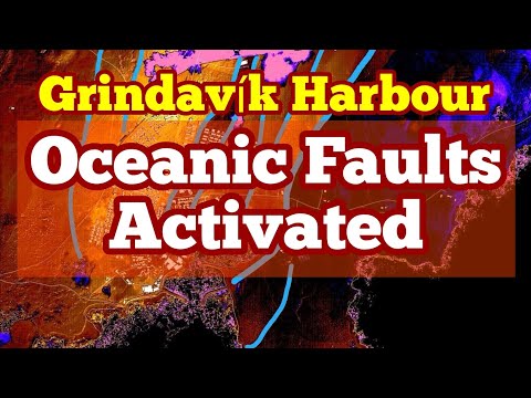 Grindavík Harbour: Sea Splitting For Eruption, Iceland Svartsengi Fissure Volcano, Earthquake Depth