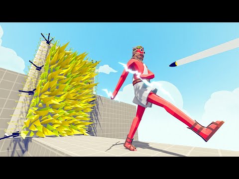 BARBED WALL + CANNON vs EVERY UNIT | TABS - Totally Accurate Battle Simulator