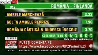 UPZ: Meciul zilei, Romania – Finlanda » Ponturi in cotele 1.34 si 1.98
