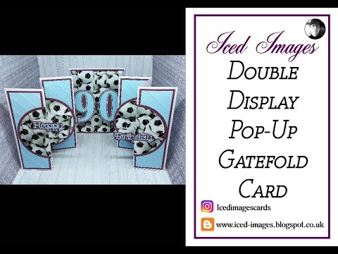 🔵 Double Display Pop Up Gatefold Card