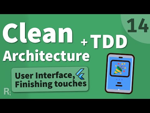 Flutter TDD Clean Architecture Course [14] – User Interface