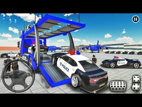 Transporting Police Car in Cargo Plane - Police Car Transporter Simulator - Android Gameplay