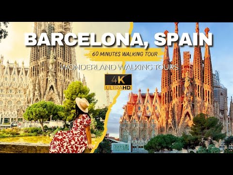 Barcelona 4K Walking Tour: Sagrada Família, Casa Batlló, Gothic Quarter, La Rambla & More!