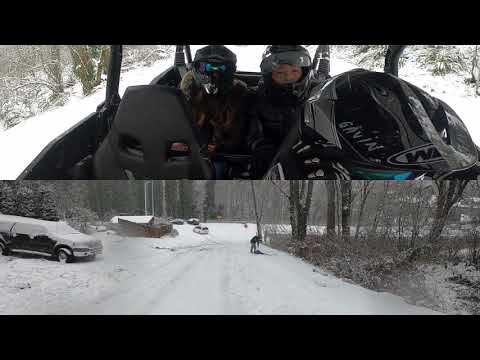 2019 Can Am driving During Winter Snow Storm Seattle Wa (2-13-21)