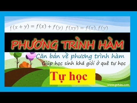Phương trình hàm [Phần 1]