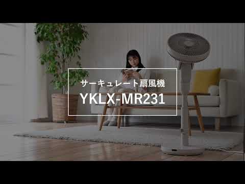 リビングサーキュレーター扇風機 ブルーグレー YKLX-MR231-BG [DC