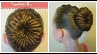 Pinwheel Bun Hairstyle, Unique Ballerina Bun