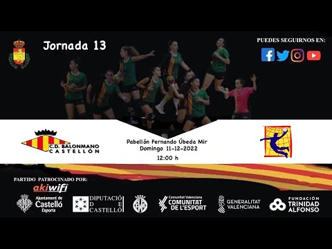 BM.CASTELLON Vs  FUNDACIÓ HANDBOL SANT VICENÇ | DHF PLATA | JORNADA 13