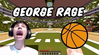 Georgenotfound rages (cusses) while playing basketball w/ Dream, Sapnap &amp; others