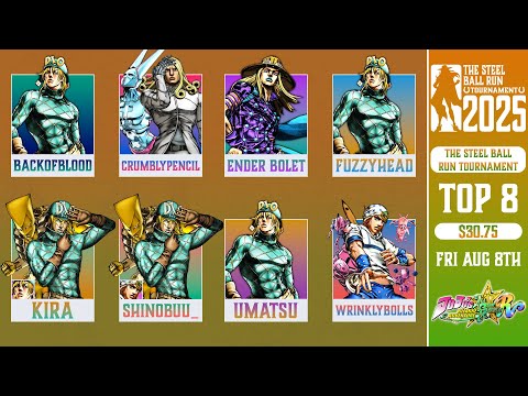 The Steel Ball Run Tournament | JoJo's All Star Battle R Part 7 Only Top 8