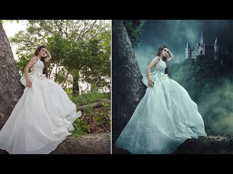 Neon Glow Effect Portrait Photoshop Tutorial