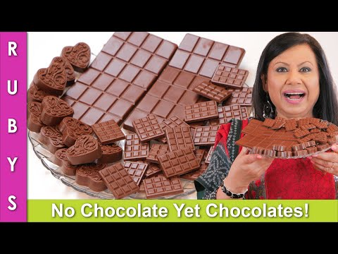 No Chocolate! Affordable 4 Simple Ingredient Homemade  Chocolates Recipe in Urdu Hindi - RKK