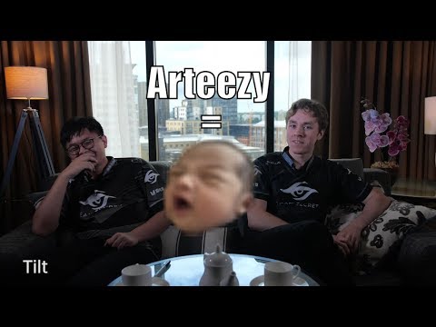 Arteezy is a CRYBABY?! - Word association with Team Secret