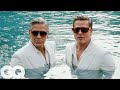 Brad Pitt George Clooney S GQ Cover Shoot Behind The Scenes