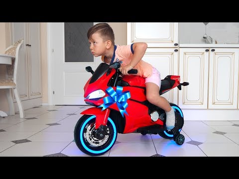 Senya Unboxing & Test Drive mini Bike Surprise Toys for kids